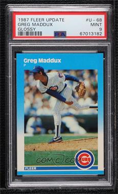 1987 Fleer Update - [Base] - Collector's Edition Glossy #U-68 - Greg Maddux [PSA 9 MINT]