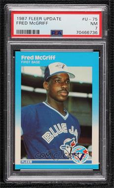 1987 Fleer Update - [Base] #U-75 - Fred McGriff [PSA 7 NM]