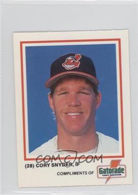 1987 Gatorade Cleveland Indians - [Base] #_COSN - Cory Snyder