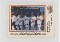 Bobby Bonds, Johnny Goryl, Pat Corrales, Doc Edwards, Jack Aker