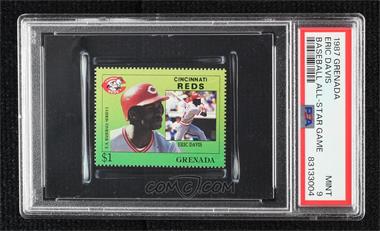 1987 Grenada MLB All-Star Game Stamps Series 1 - [Base] #_ERDA - Eric Davis [PSA 9 MINT]