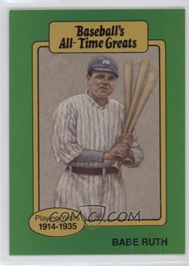 1987 Hygrade Baseball's All-Time Greats - [Base] #_BARU.2 - Babe Ruth (Green Border; Hat Logo Fully Visible)