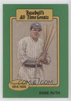 Babe Ruth (Green Border; Hat Logo Fully Visible) [EX to NM]