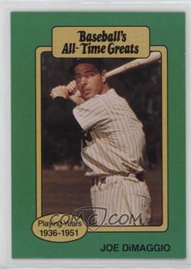 1987 Hygrade Baseball's All-Time Greats - [Base] #_JODI.1 - Joe DiMaggio (Hat Logo Not Visible)