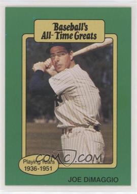 1987 Hygrade Baseball's All-Time Greats - [Base] #_JODI.1 - Joe DiMaggio (Hat Logo Not Visible)