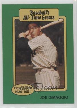 1987 Hygrade Baseball's All-Time Greats - [Base] #_JODI.1 - Joe DiMaggio (Hat Logo Not Visible)