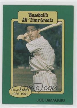 1987 Hygrade Baseball's All-Time Greats - [Base] #_JODI.1 - Joe DiMaggio (Hat Logo Not Visible)