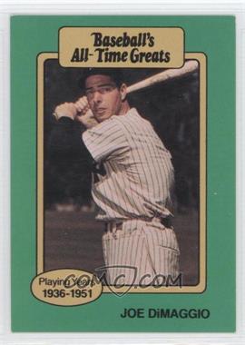 1987 Hygrade Baseball's All-Time Greats - [Base] #_JODI.1 - Joe DiMaggio (Hat Logo Not Visible)