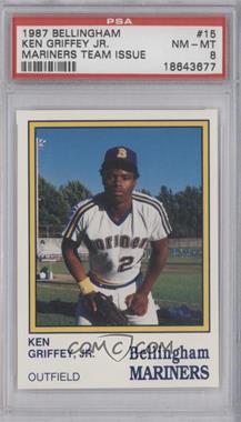 1987 International Sportcard Bellingham Mariners - [Base] #15 - Ken Griffey Jr. [PSA 8 NM‑MT]