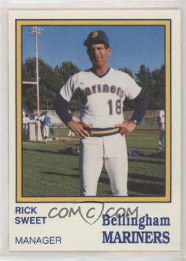 1987 International Sportcard Bellingham Mariners - [Base] #24 - Rick Sweet