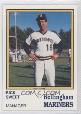 1987 International Sportcard Bellingham Mariners - [Base] #24 - Rick Sweet