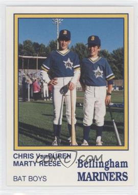 1987 International Sportcard Bellingham Mariners - [Base] #32 - Marty Reese, Chris VanBuren