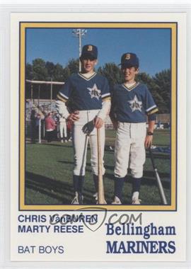 1987 International Sportcard Bellingham Mariners - [Base] #32 - Marty Reese, Chris VanBuren