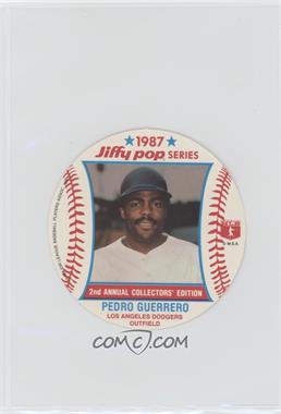 1987 Jiffy Pop Collector's Edition Discs - Food Issue [Base] #10 - Pedro Guerrero