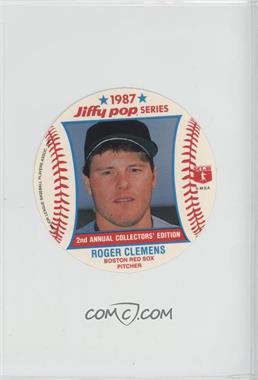 1987 Jiffy Pop Collector's Edition Discs - Food Issue [Base] #12 - Roger Clemens