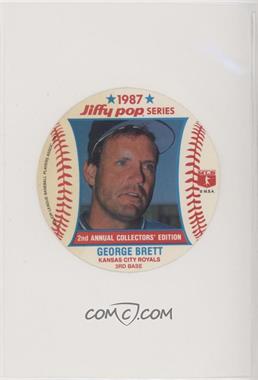 1987 Jiffy Pop Collector's Edition Discs - Food Issue [Base] #5 - George Brett [Noted]