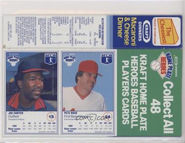 1987 Kraft Home Plate Heroes - Food Issue [Base] - Panels #15-34 - Joe Carter, Pete Rose