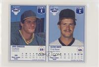 Jose Canseco, Glenn Davis