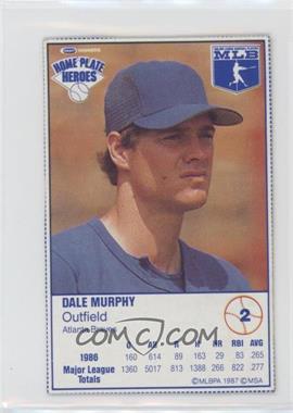 1987 Kraft Home Plate Heroes - Food Issue [Base] #2 - Dale Murphy