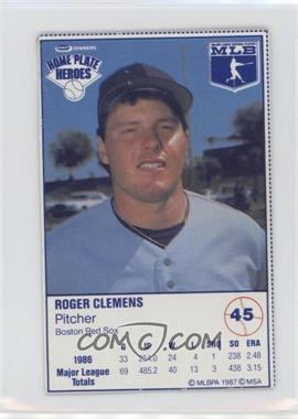 1987 Kraft Home Plate Heroes - Food Issue [Base] #45 - Roger Clemens
