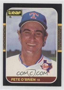 1987 Leaf Canadian - [Base] #186 - Pete O'Brien