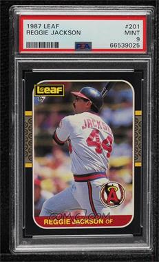 1987 Leaf Canadian - [Base] #201 - Reggie Jackson [PSA 9 MINT]