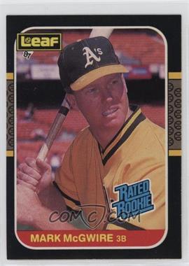 1987 Leaf Canadian - [Base] #46 - Rated Rookies - Mark McGwire