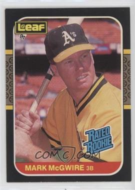 1987 Leaf Canadian - [Base] #46 - Rated Rookies - Mark McGwire