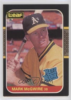 1987 Leaf Canadian - [Base] #46 - Rated Rookies - Mark McGwire