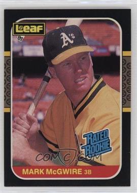 1987 Leaf Canadian - [Base] #46 - Rated Rookies - Mark McGwire