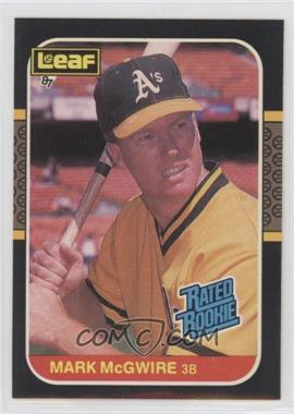 1987 Leaf Canadian - [Base] #46 - Rated Rookies - Mark McGwire