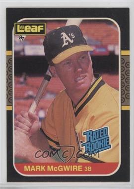 1987 Leaf Canadian - [Base] #46 - Rated Rookies - Mark McGwire