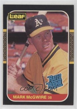 1987 Leaf Canadian - [Base] #46 - Rated Rookies - Mark McGwire