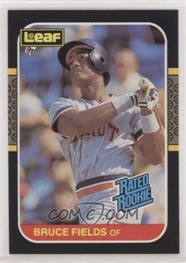 1987 Leaf Canadian - [Base] #47 - Rated Rookies - Bruce Fields