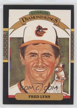 1987 Leaf Canadian - [Base] #9 - Diamond Kings - Fred Lynn