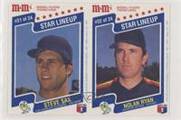 Steve Sax, Nolan Ryan [EX to NM]