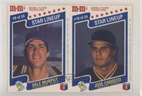 Dale Murphy, Jose Canseco [EX to NM]