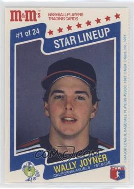 1987 M&M's Star Lineup - Food Issue [Base] #1 - Wally Joyner