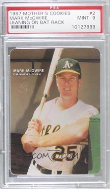 1987 Mother's Cookies Mark McGwire - Food Issue [Base] #2 - Mark McGwire [PSA 9 MINT]