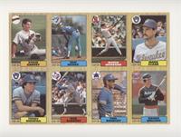 Steve Garvey, Tom Henke, Butch Wynegar, Mark Clear, Teddy Higuera, Don Slaught,…