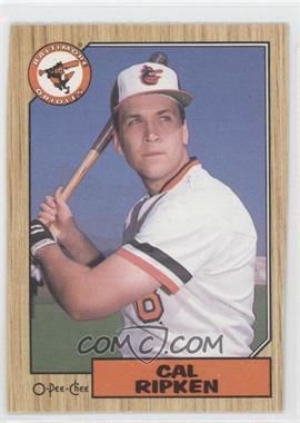 1987 O-Pee-Chee - [Base] #312 - Cal Ripken Jr.