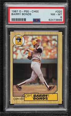 1987 O-Pee-Chee - [Base] #320 - Barry Bonds [PSA 8 NM‑MT]