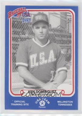 1987 Plymouth Baseball USA Team USA - [Base] #_KEDO - Ken Dominguez