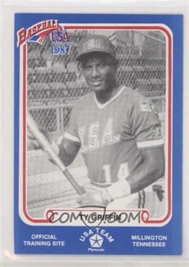 1987 Plymouth Baseball USA Team USA - [Base] #14 - Ty Griffin