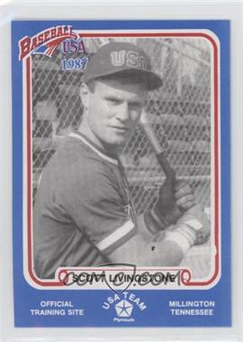 1987 Plymouth Baseball USA Team USA - [Base] #30 - Scott Livingstone