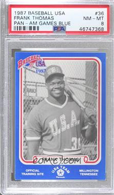 1987 Plymouth Baseball USA Team USA - [Base] #36 - Frank Thomas [PSA 8 NM‑MT]