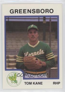 1987 ProCards Minor League - [Base] #1705 - Tom Kane (Curt Schilling Back)