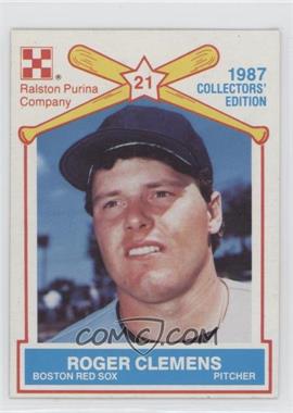 1987 Ralston Purina Collector's Edition - Food Issue [Base] #10 - Roger Clemens [EX to NM]