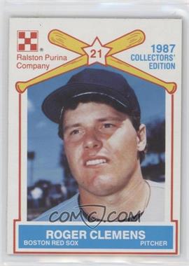 1987 Ralston Purina Collector's Edition - Food Issue [Base] #10 - Roger Clemens [EX to NM]