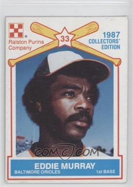 1987 Ralston Purina Collector's Edition - Food Issue [Base] #8 - Eddie Murray